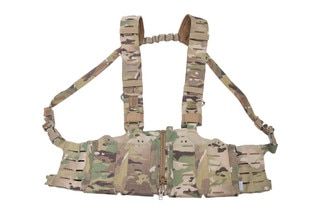 The Blue Force Gear Ten Speed Chest Rig features magazine pockets.